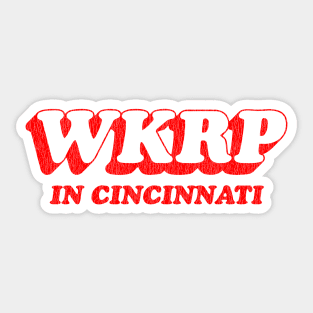 WKRP in Cincinnati Vintage v2 Sticker